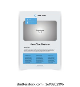Abstract corporate business flyer. Leaflets a4 Template.