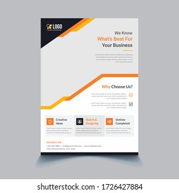 Abstract corporate, business, flyer template