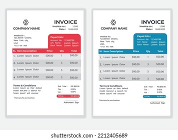 Abstract Corporate Business Invoice Template