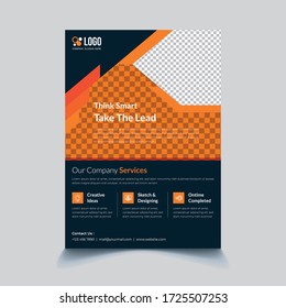 Abstract corporate, business, real estate  flyer template