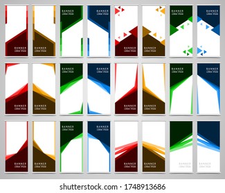 Abstract corporate business roll up template, vector illustration
