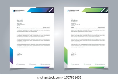 Abstract Corporate Business Style Letter Head Templates For Your Project Design
Elegant Letterhead Template Design