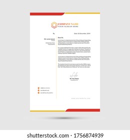 abstract corporate Business style letter head templates for your project design. Elegant letterhead template design.