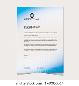 Abstract corporate Business style letter head templates for your project design elegant letterhead template design in vector Illustration.