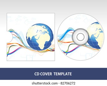 abstract corporate cd cover vector illustration