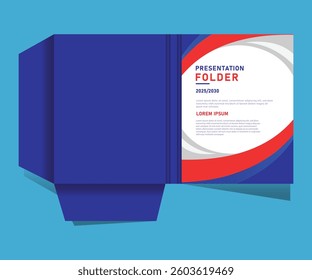 Abstract corporate company presentation folder layout template creative
