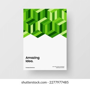 Abstract corporate cover vector design template. Original geometric shapes pamphlet layout.