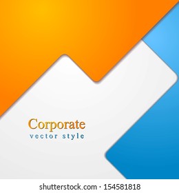 Resumen del diseño corporativo. Pasos de fondo del vector 10