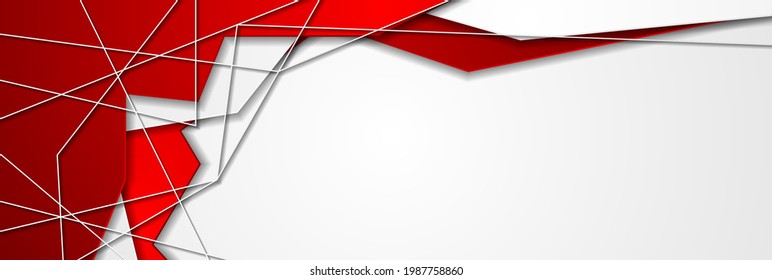 Abstract corporate geometric material background. Vector banner design