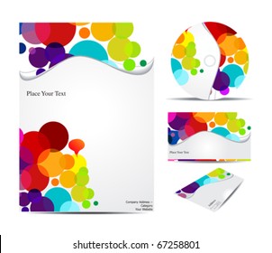 abstract corporate identity  vector illustration