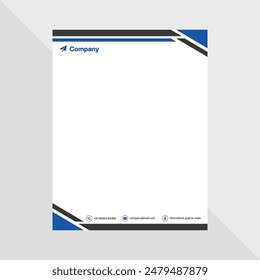 Vector de diseño de membrete Corporativa Abstractas