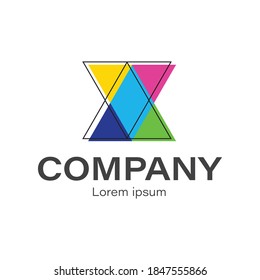 Abstract Corporate Logo Colorful Style Stock Vector (Royalty Free ...