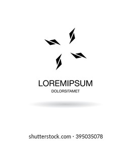 abstract corporate logo design