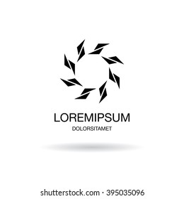abstract corporate logo design