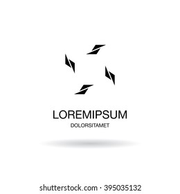 abstract corporate logo design
