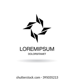 abstract corporate logo design