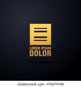 abstract corporate logo design