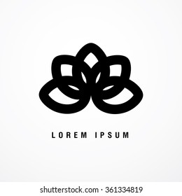 abstract corporate logo template design