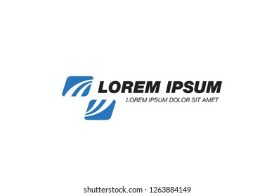 abstract corporate logo, vector illustration