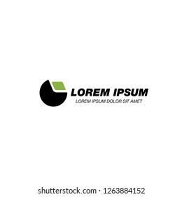 abstract corporate logo, vector illustration