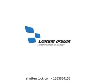 abstract corporate logo, vector illustration