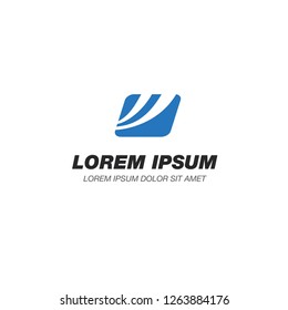 abstract corporate logo, vector illustration