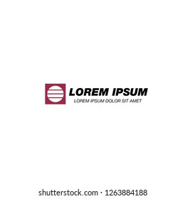 abstract corporate logo, vector illustration