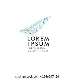 abstract corporate logo, vector illustration