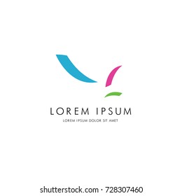 Abstract corporate logo, vector illustration