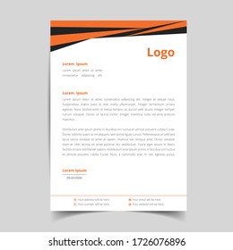 Abstract corporate and modern letterhead template design for your business. with full vector