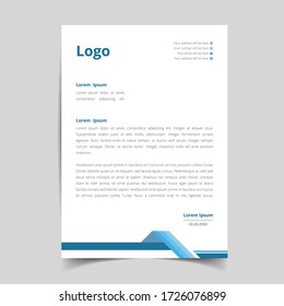 Abstract corporate and modern letterhead template design for your business. with full vector