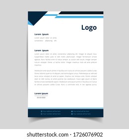 Abstract corporate and modern letterhead template design for your business. with full vector