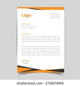 Abstract corporate and modern letterhead template design for your business. with full vector