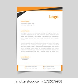 Abstract corporate and modern letterhead template design for your business. with full vector