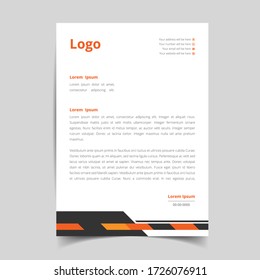 Abstract corporate and modern letterhead template design for your business. with full vector