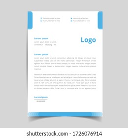 Abstract corporate and modern letterhead template design for your business. with full vector