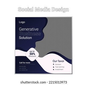 Abstract corporate modern vector social media banner unique design template.