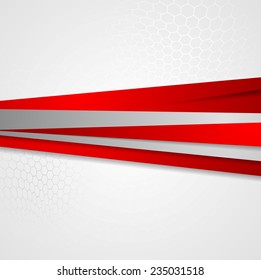 Abstract corporate striped background. Vector tech design