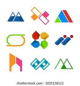 Abstract Corporate Symbol Shape Set