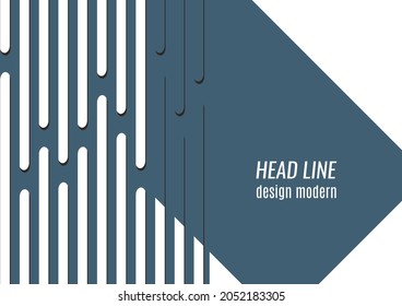Abstract corporate tech flyer design. Geometric shapes. Vector illustration