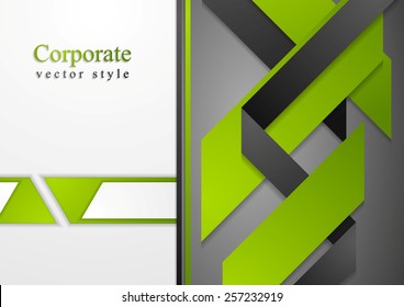 Abstract corporate tech flyer design. Vector background