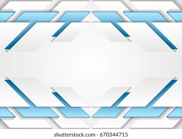 Resumen del fondo gris y azul de la tecnología corporativa. Diseño de ilustración de vector
