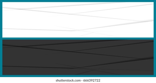 Abstrakte korporative Vektorgrafik-Schwarz-Weiß-Streifen minimale Banner