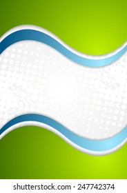 Abstract corporate wavy grunge background. Vector design