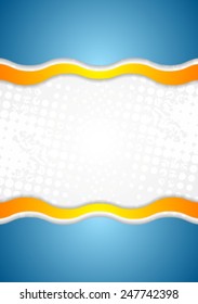 Abstract corporate wavy grunge background. Vector design