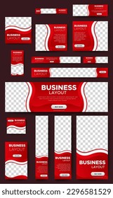 Abstract Corporate Web Banner Templates Design. vector