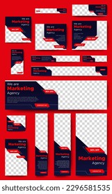 Abstract Corporate Web Banner Templates Design. vector