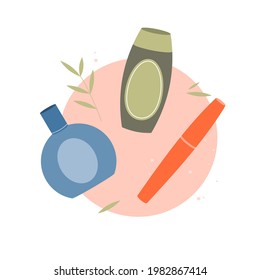 Abstract cosmetics for skin care. Vector illustration