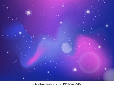 Abstract cosmic background with bokeh