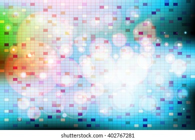 Abstract cosmic blue color background. Vector illustration. Mosaic texture. For design, wallpaper, presentation
